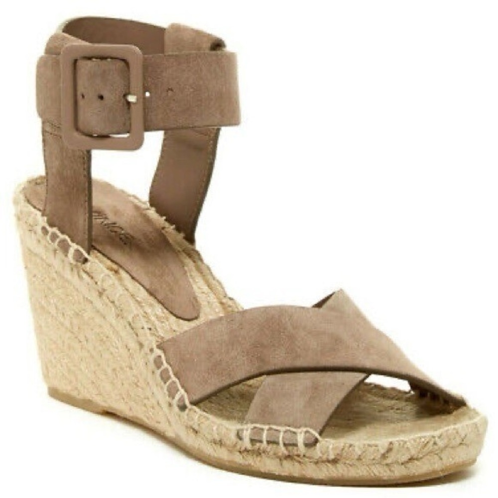 Vince Camuto Tan Espadrille Wedge Sandals - Picture 1 of 4